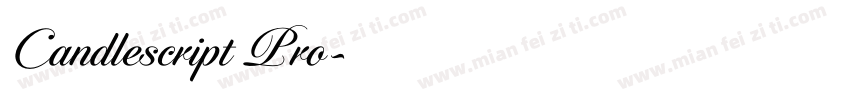 Candlescript Pro字体转换
